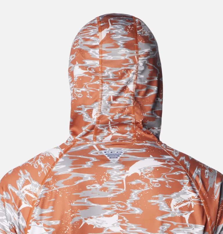 Men's Collegiate PFG Super Terminal Tackle Hoodie - Texas, Color: TEX - Cedar Rippled Print, image 5