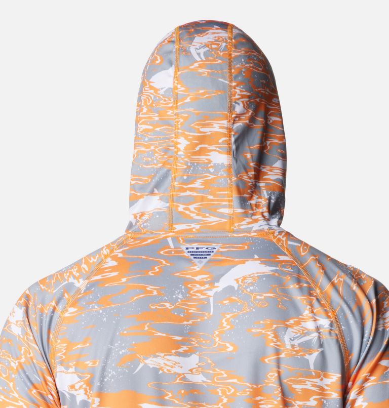 Men's Columbia Tennessee Orange Tennessee Volunteers PFG Fish Flag II  Pullover Hoodie