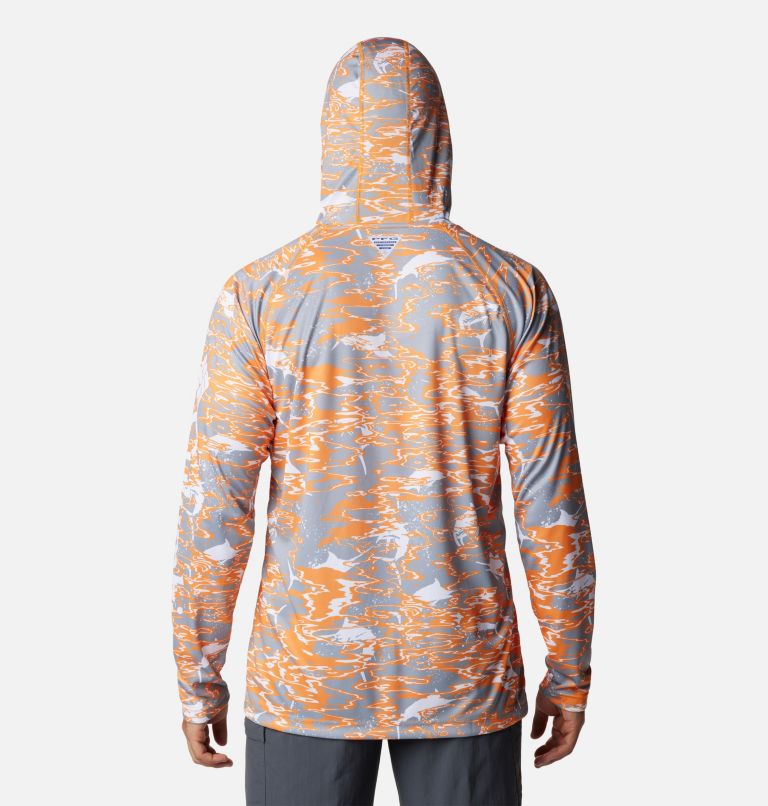 Men's Collegiate PFG Super Terminal Tackle Hoodie - Tennessee, Color: UT - Solarize Rippled Print, image 2