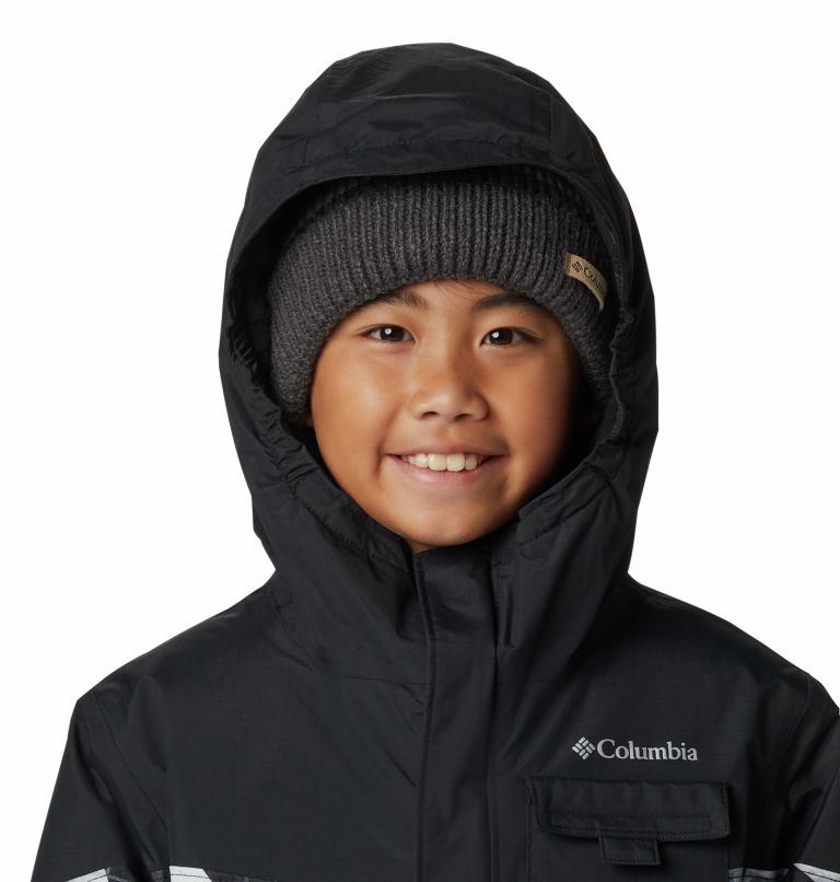 Thumbnail: Boy's Mighty Mogul II Waterproof Ski Jacket, Color: Black Geo Mt, Black, image 4