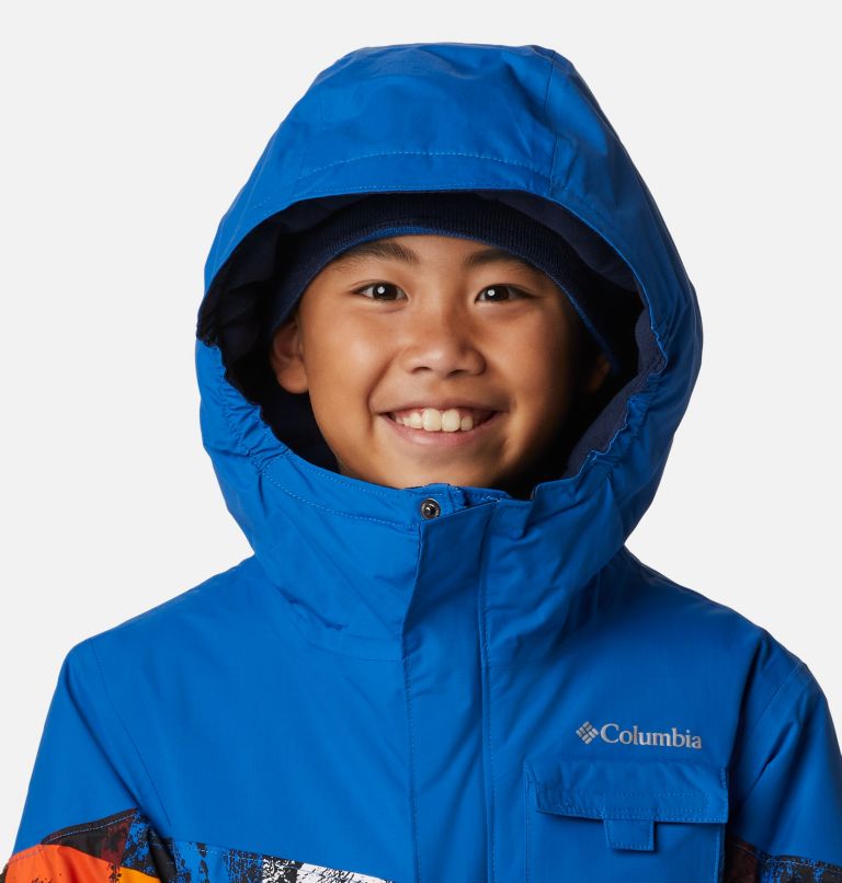 Boy's Mighty Mogul II Waterproof Ski Jacket, Color: Bright Indigo Smorgas Berg, Brt Indigo, image 4