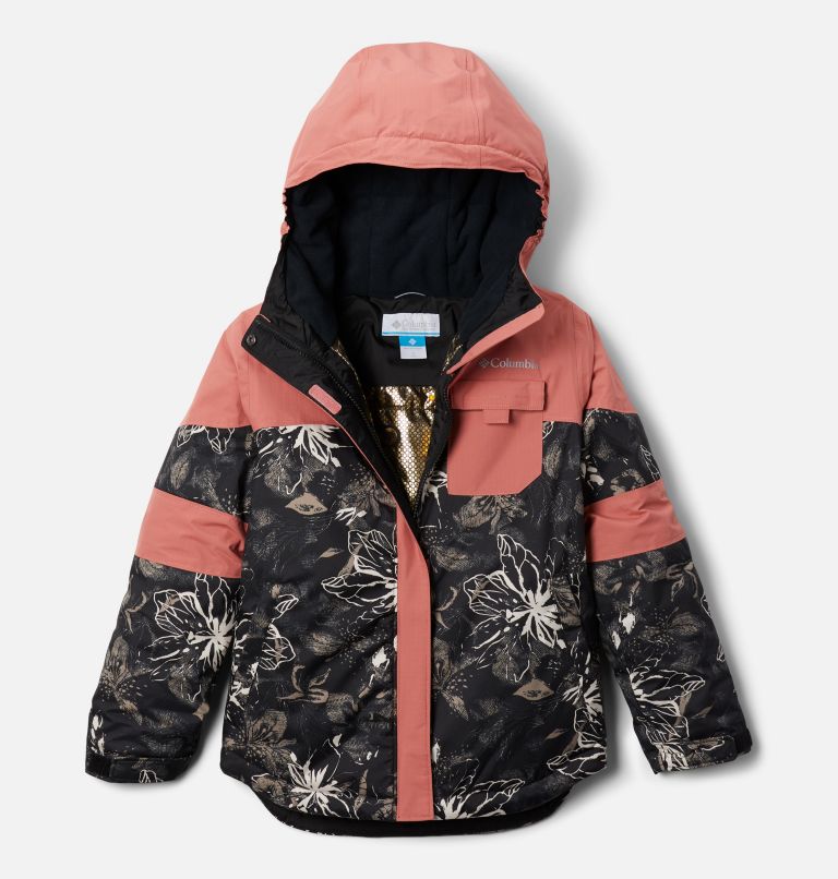 Manteau Mighty Mogul II pour fille, Color: Black Aurelian, Dark Coral, image 1