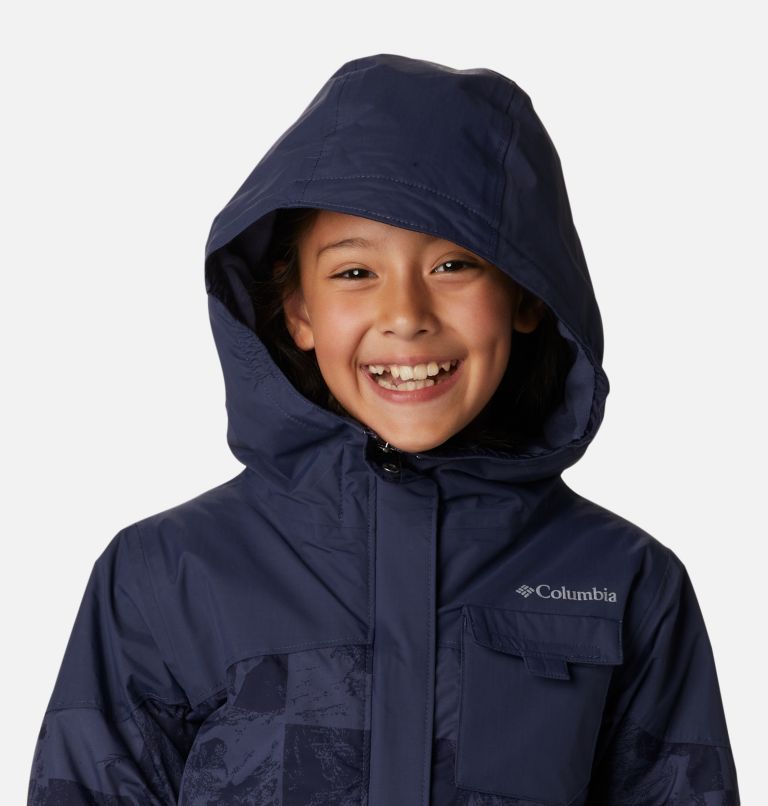 Thumbnail: Girl's Mighty Mogul II Waterproof Ski Jacket, Color: Nocturnal Smorgas Berg, Nocturnal, image 4