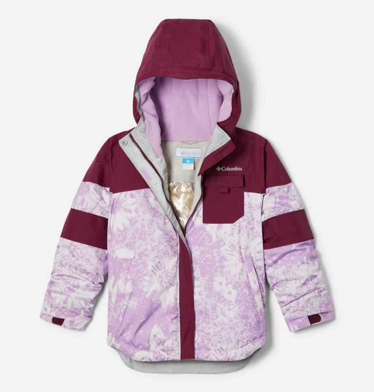 Girls' Mighty Mogul II Insulated Jacket, Color: Gumdrop Whimsy, Marionberry, image 1