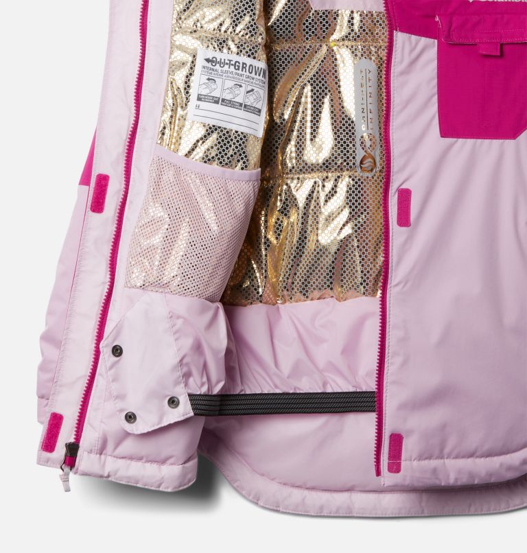 Thumbnail: Girl's Mighty Mogul II Waterproof Ski Jacket, Color: Aura, Wild Fuchsia, image 3