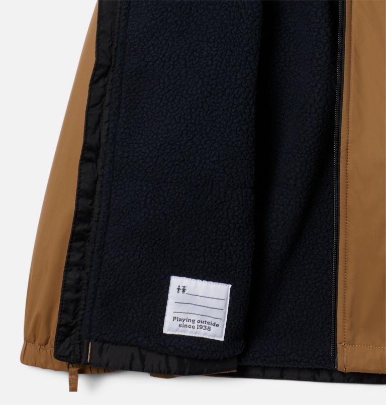 Boys' Glennaker Sherpa Lined Jacket, Color: Delta, Black, image 3