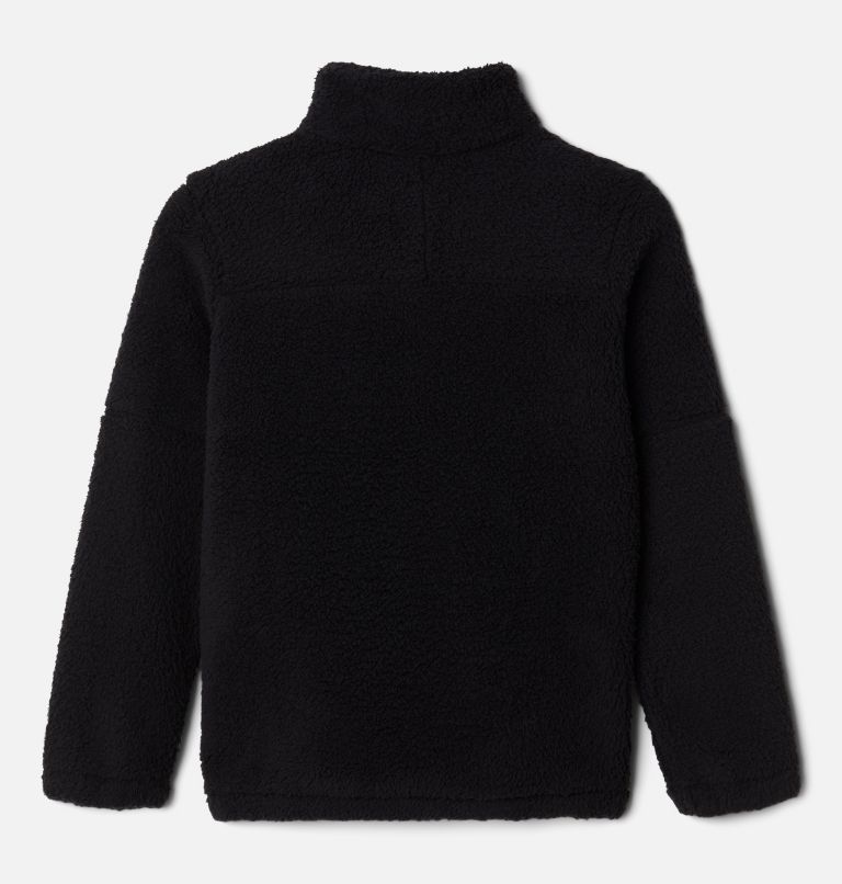 Boys' Rugged Ridge III Half Zip Sherpa Pullover, Color: Black, image 2