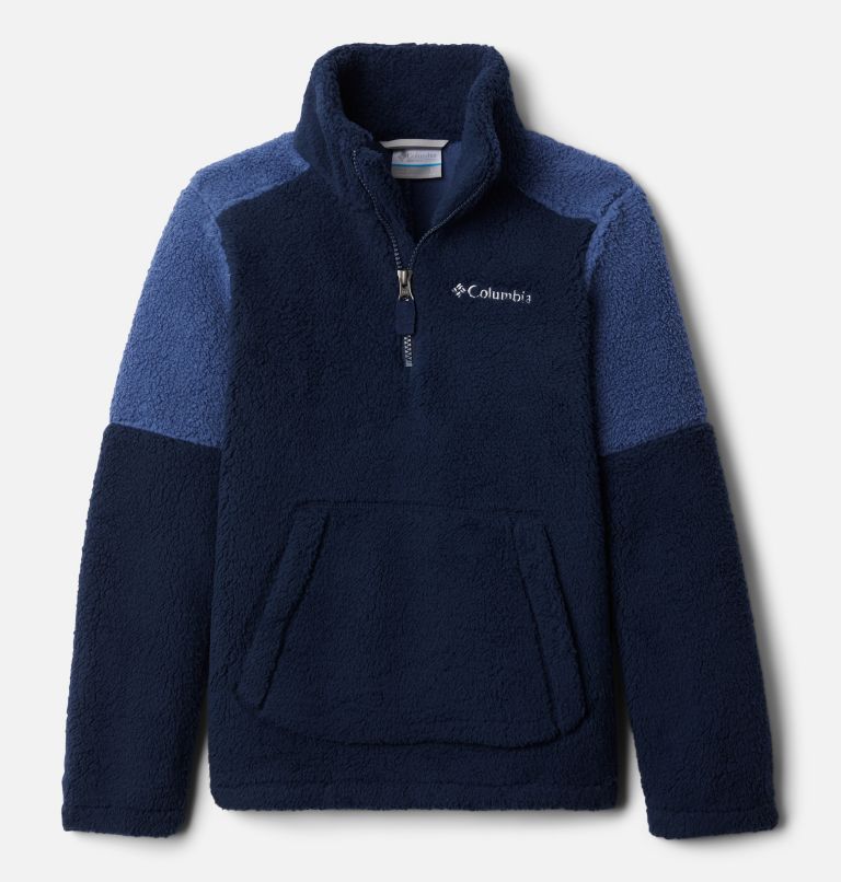 Manteau à enfiler avec demi-fermeture éclair en Sherpa Rugged Ridge III pour garçon, Color: Collegiate Navy, Night Tide, image 1