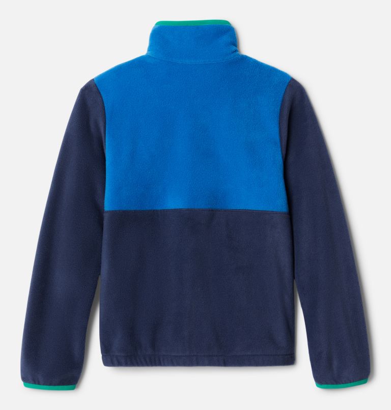 Manteau polaire à fermeture éclair Back Bowl pour enfant, Color: Collegiate Navy, Bright Indigo, image 2