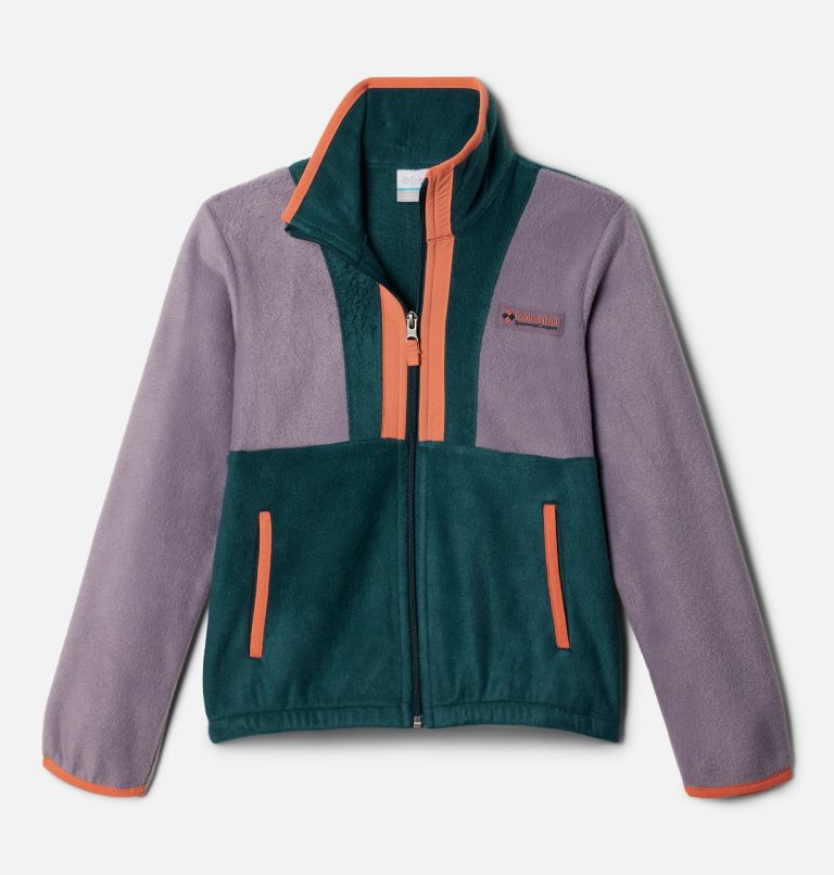 Thumbnail: Kids' Back Bowl Full Zip Fleece Jacket, Color: Granite Purple, Night Wave, image 1
