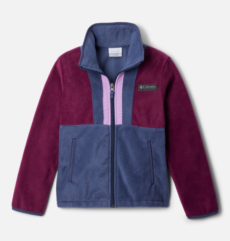 Thumbnail: Youth Back Bowl Fleece Jacket, Color: Marionberry, Nocturnal, image 1