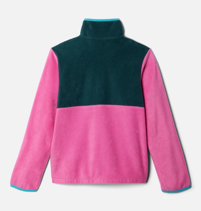 Thumbnail: Kids' Back Bowl Full Zip Fleece Jacket, Color: Pink Ice, Night Wave, image 2