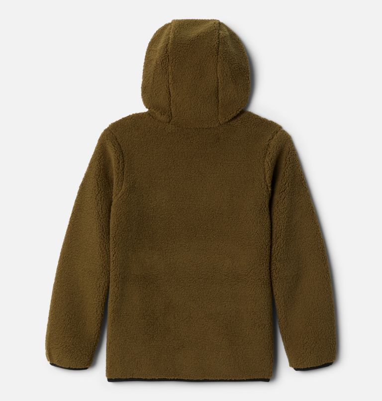 Boys' Rugged Ridge Sherpa Hoodie, Color: New Olive, Stone Green, image 2
