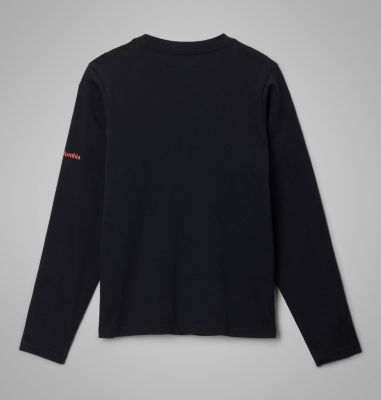 Boys' Dobson Pass Long Sleeve Graphic T-Shirt, Color: Black, Hillscape, image 2