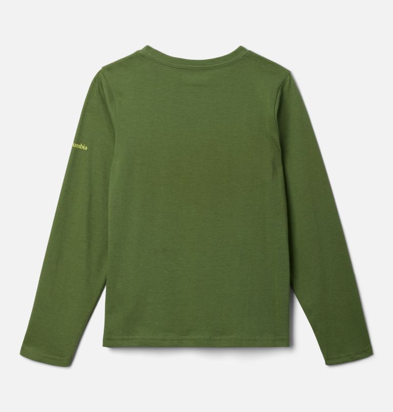 Boys' Dobson Pass Long Sleeve Graphic T-Shirt, Color: Canteen, Fun Forager, image 2