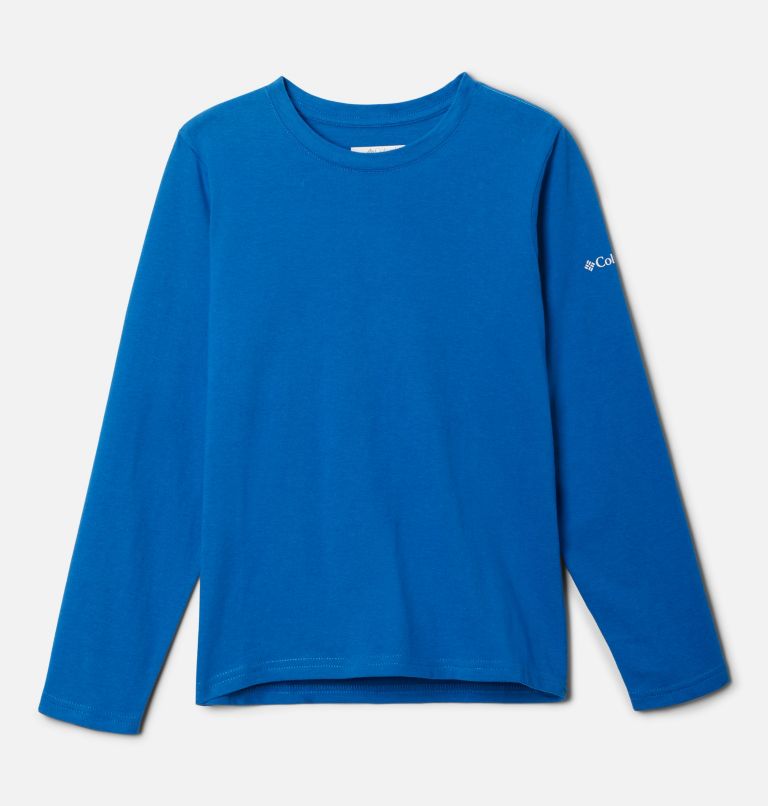 Dobson Pass LS Graphic Tee | 434 | S, Color: Bright Indigo, Jagged Treeline, image 1