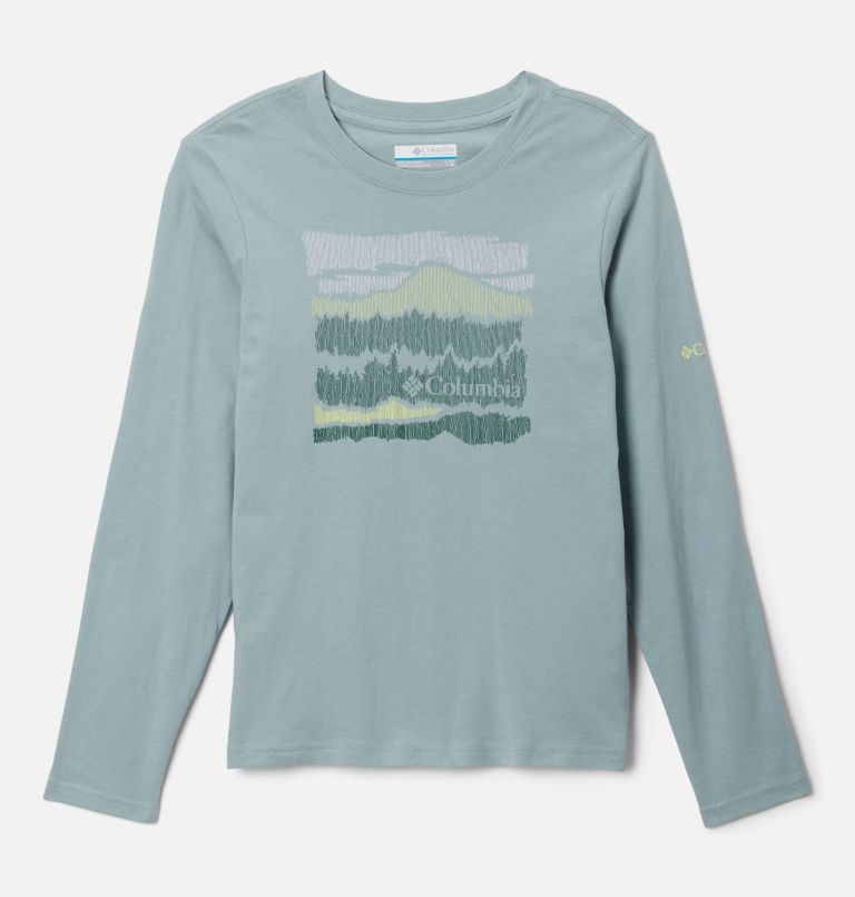 Boys' Dobson Pass Long Sleeve Graphic T-Shirt, Color: Crushed Blue, Hillscape, image 1