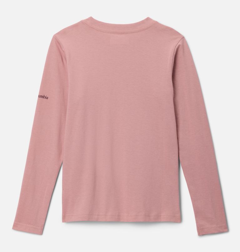 Girls' Hazeldel Hill Long Sleeve Graphic T-Shirt, Color: Eraser Pink, Barely Printed, image 2