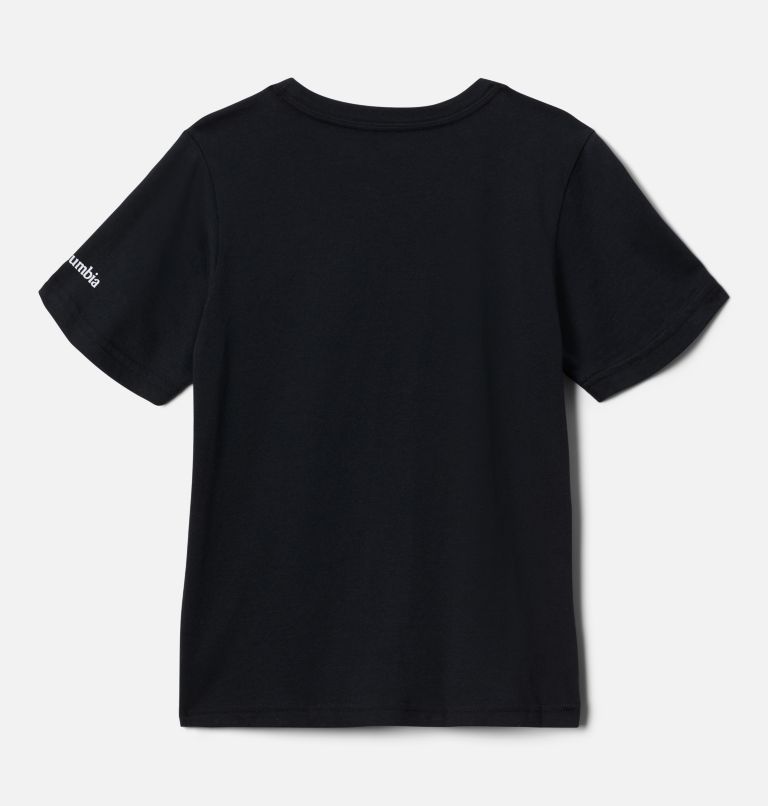 Thumbnail: Boys' Basin Ridge Short Sleeve Graphic T-Shirt, Color: Black, Interlace Camo, image 2