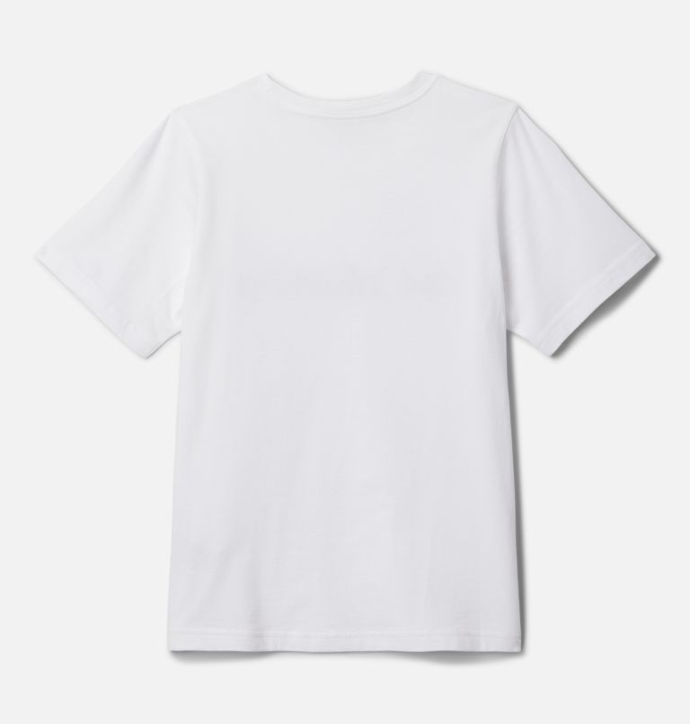 Boys' Basin Ridge Short Sleeve Graphic T-Shirt, Color: White, Gem Columbia, image 2