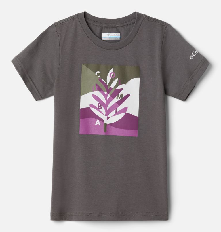 T-shirt imprimé à manches courtes Bessie Butte pour fille, Color: Charcoal Planted Hills