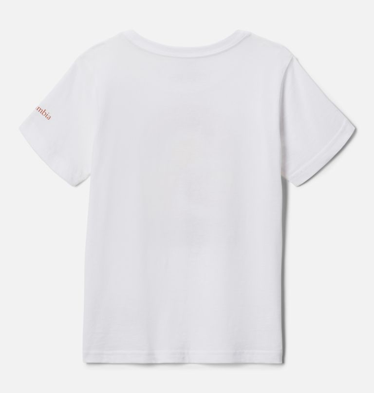 Thumbnail: Girls' Bessie Butte Short Sleeve Graphic T-Shirt, Color: White, Suntrek Trails, image 2
