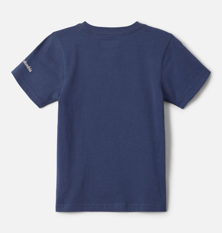 T-shirt imprimé à manches courtes Bessie Butte pour fille, Color: Nocturnal, Bearly-Cyanofrond, image 2