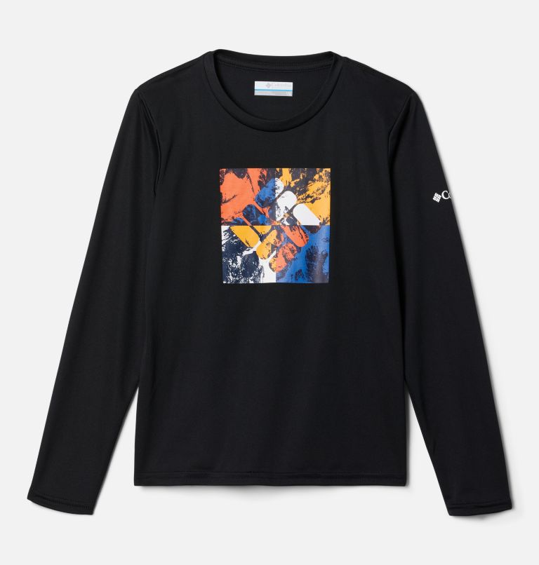 Boys' Grizzly Peak Long Sleeve Graphic T-Shirt, Color: Black Gem Berg, image 1