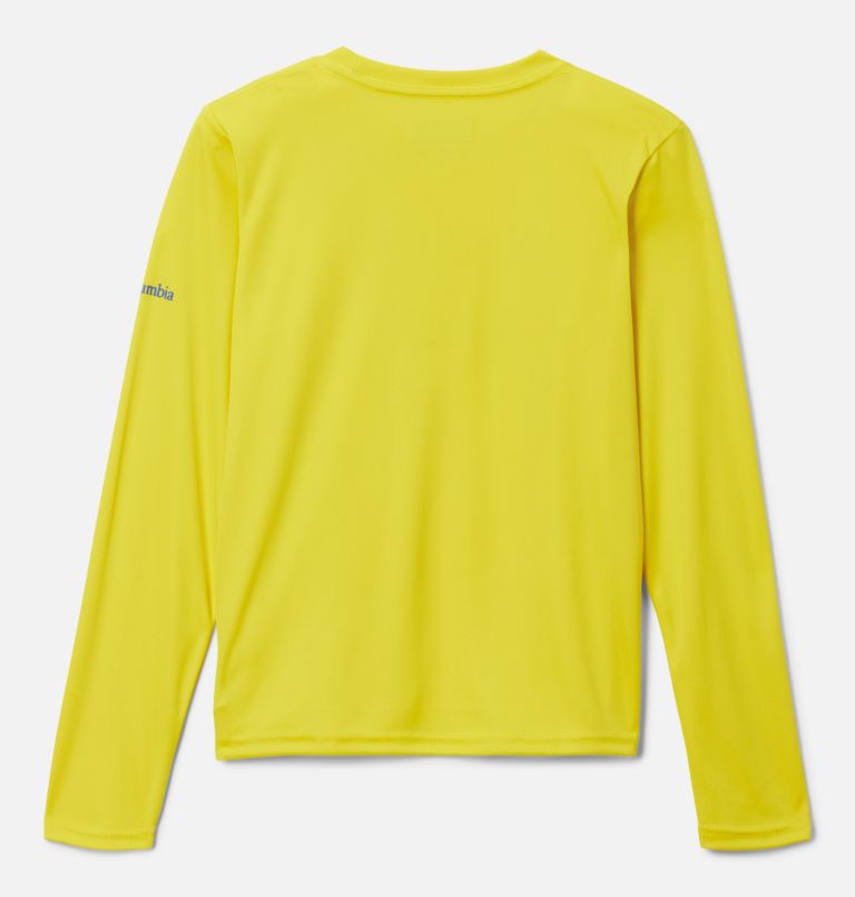 Boys' Grizzly Peak Long Sleeve Graphic T-Shirt, Color: Laser Lemon, Shoreline Scape, image 2