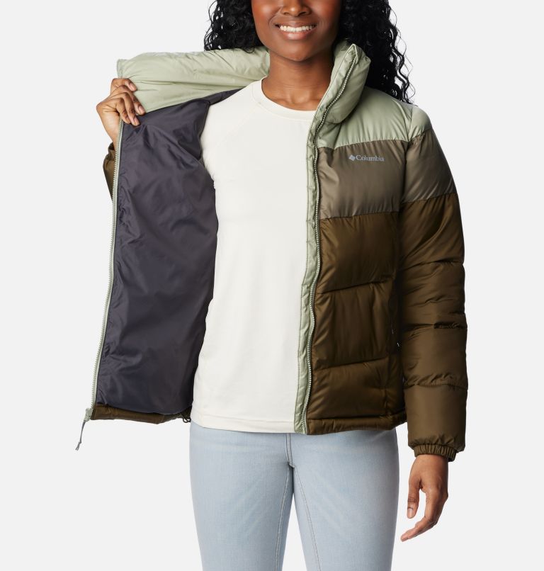 Puffect Color Blocked Jacket | 319 | XS, Color: Olive Green, Stone Green, Safari, image 5