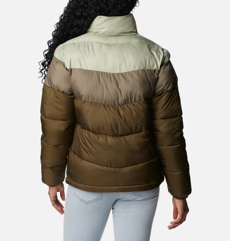 Puffect Color Blocked Jacket | 319 | XS, Color: Olive Green, Stone Green, Safari, image 2