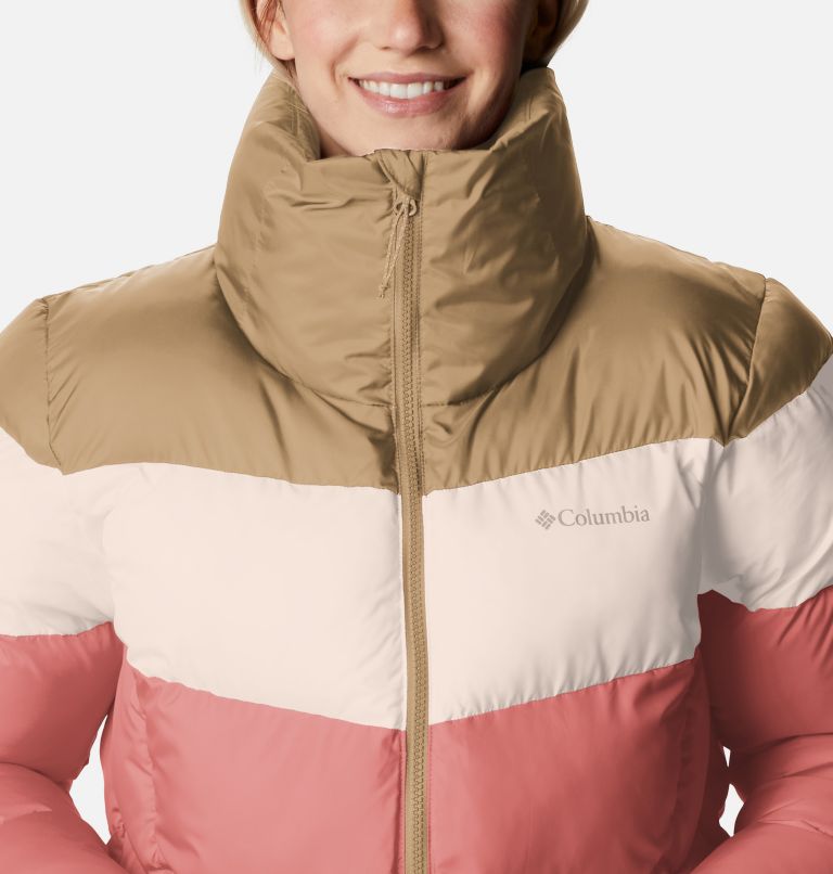 Thumbnail: Puffect Color Blocked Jacket | 639 | L, Color: Dark Coral, Peach Blossom, Beach, image 5