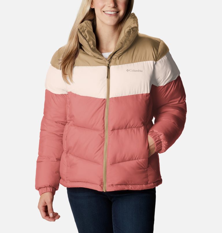 Thumbnail: Puffect Color Blocked Jacket | 639 | L, Color: Dark Coral, Peach Blossom, Beach, image 2