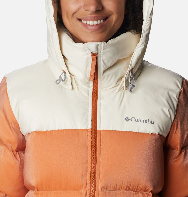 Thumbnail: Women's Bulo Point Insulated Hooded Puffer Jacket, Color: Chalk, Warm Copper Sheen, image 4
