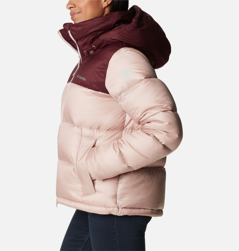 Doudoune en Duvet à Capuche Bulo Point Femme, Color: Mineral Pink Iridescent, Malbec, image 3