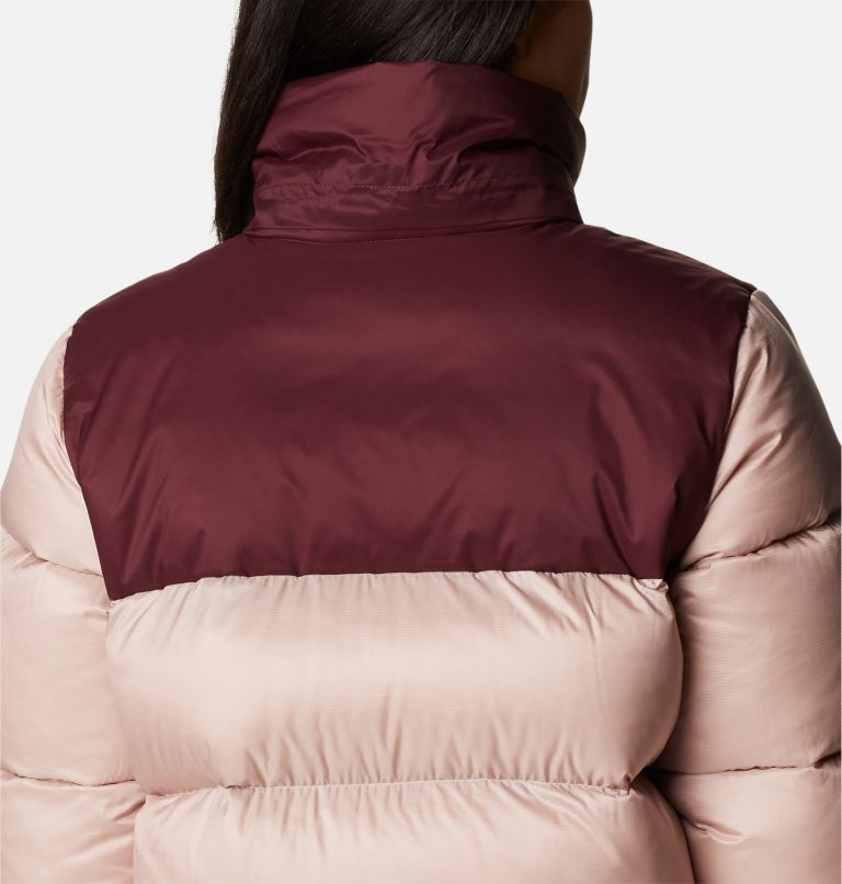 Women's Bulo Point Omni-Heat Infinity Down Jacket, Color: Mineral Pink Iridescent, Malbec