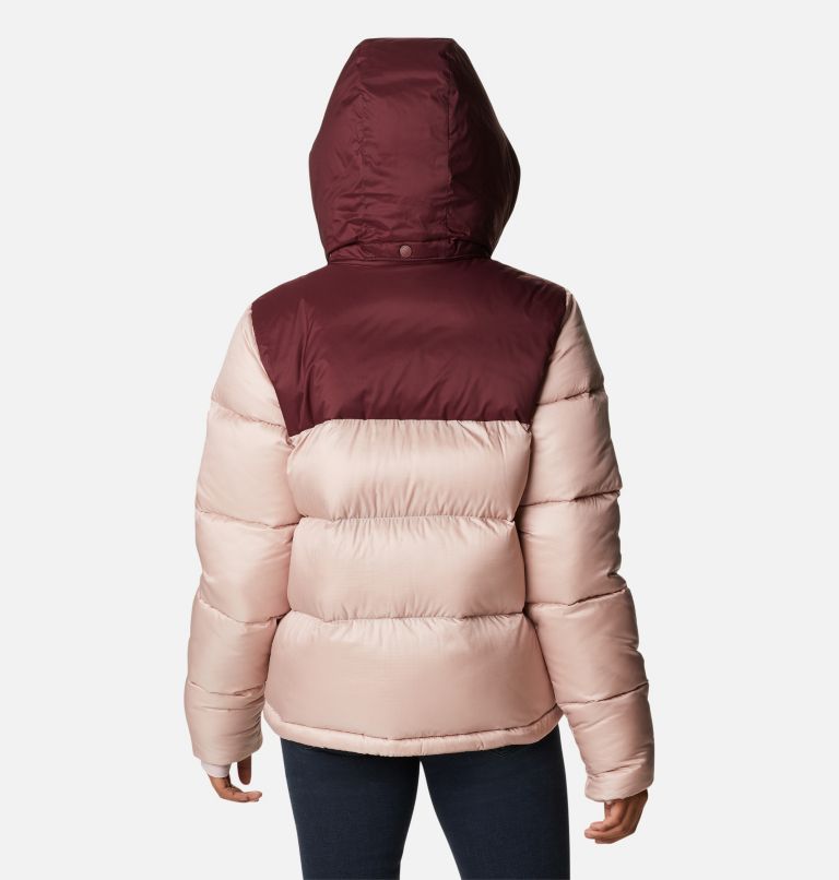 Doudoune en Duvet à Capuche Bulo Point Femme, Color: Mineral Pink Iridescent, Malbec, image 2
