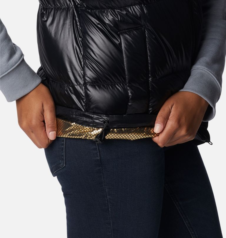 Women's Bulo Point Down Puffer Vest, Color: Black, image 8