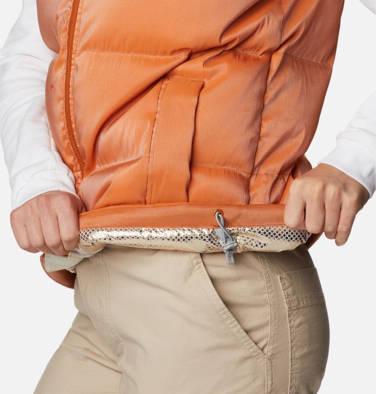 Thumbnail: Women's Bulo Point Down Puffer Vest, Color: Chalk, Warm Copper Sheen, image 6