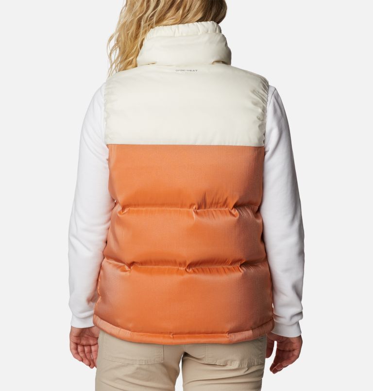 Women's Bulo Point Down Puffer Vest, Color: Chalk, Warm Copper Sheen, image 2
