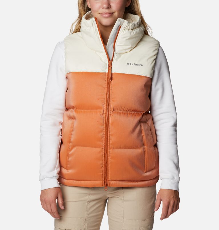 Women's Bulo Point Down Puffer Vest, Color: Chalk, Warm Copper Sheen, image 1