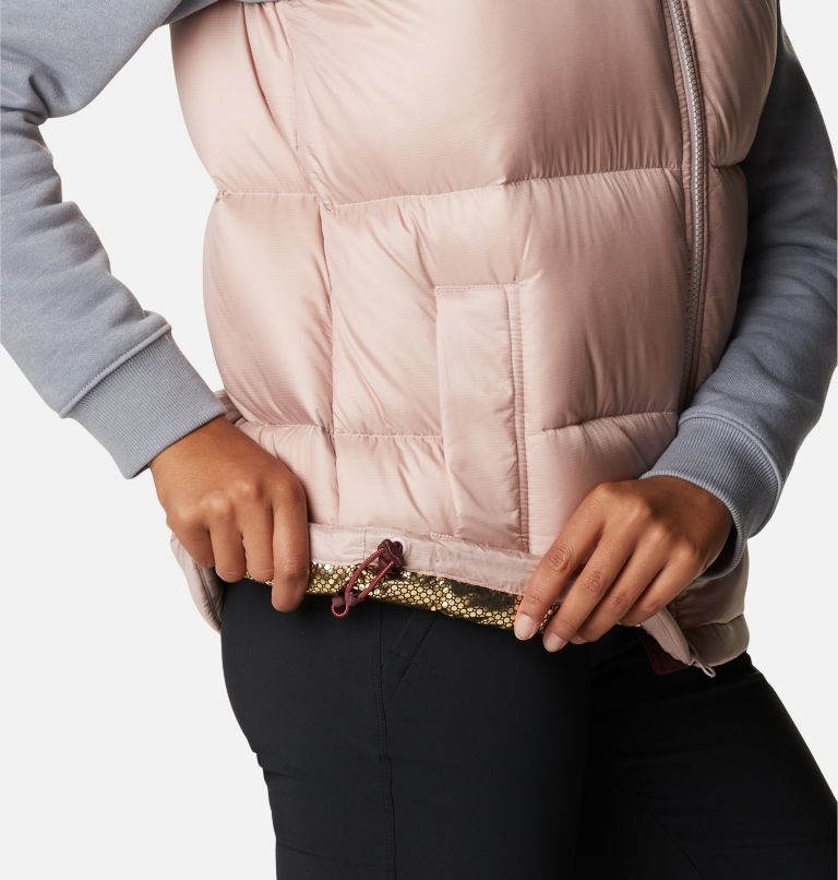 Women's Bulo Point Omni-Heat Infinity Down Vest, Color: Mineral Pink Iridescent, Malbec