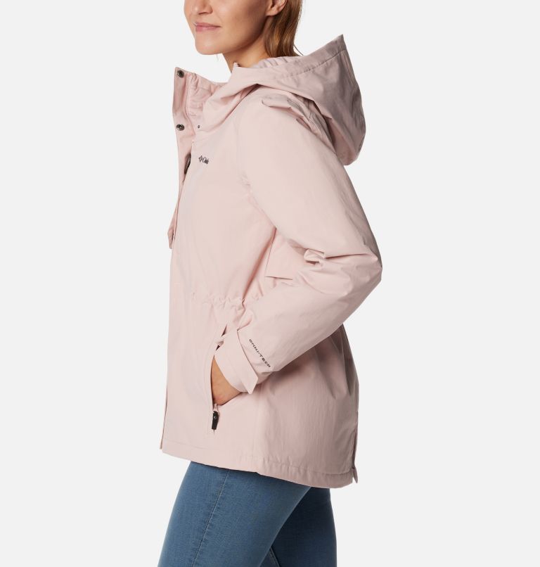 Women's Hadley Trail Rain Jacket, Color: Dusty Pink, image 3