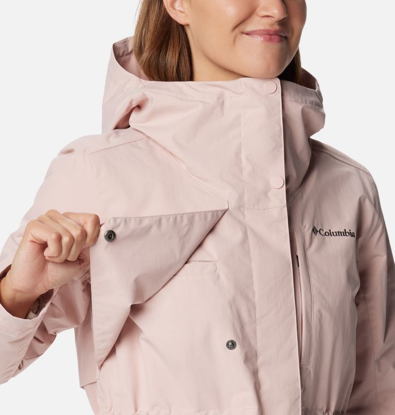 Women's Hadley Trail Rain Jacket, Color: Dusty Pink, image 6