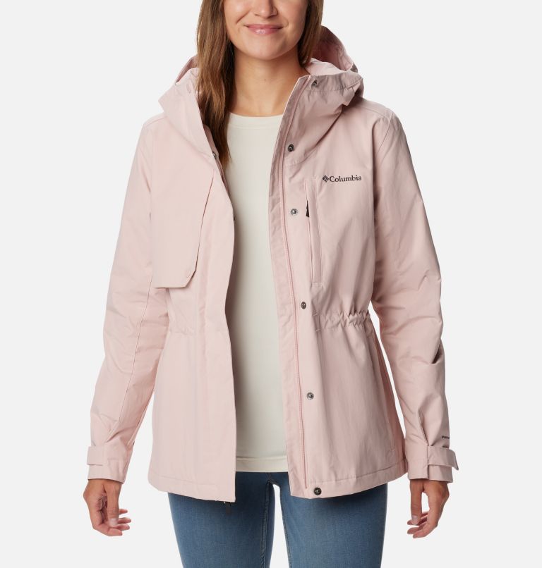Women's Hadley Trail Rain Jacket, Color: Dusty Pink, image 7