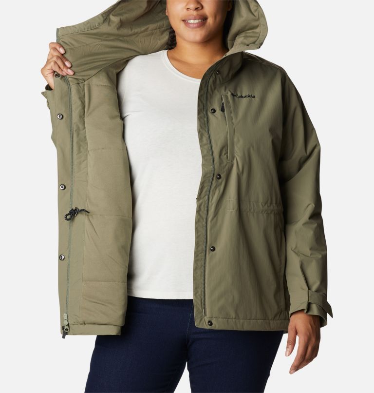 Women's Hadley Trail Jacket - Plus Size, Color: Stone Green, image 5