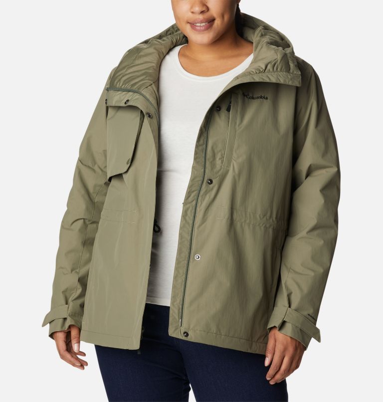 Women's Hadley Trail Jacket - Plus Size, Color: Stone Green, image 8
