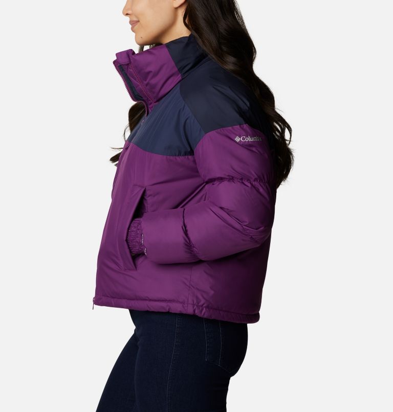 Women's Pike Lake Cropped Jacket, Color: Plum, Nocturnal, Dark Nocturnal