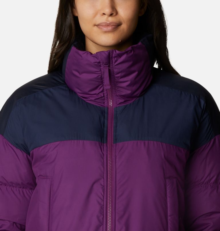 Thumbnail: Women's Pike Lake Cropped Jacket, Color: Plum, Nocturnal, Dark Nocturnal, image 4