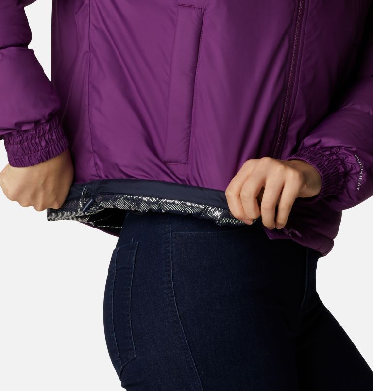 Women's Pike Lake Cropped Jacket, Color: Plum, Nocturnal, Dark Nocturnal, image 6